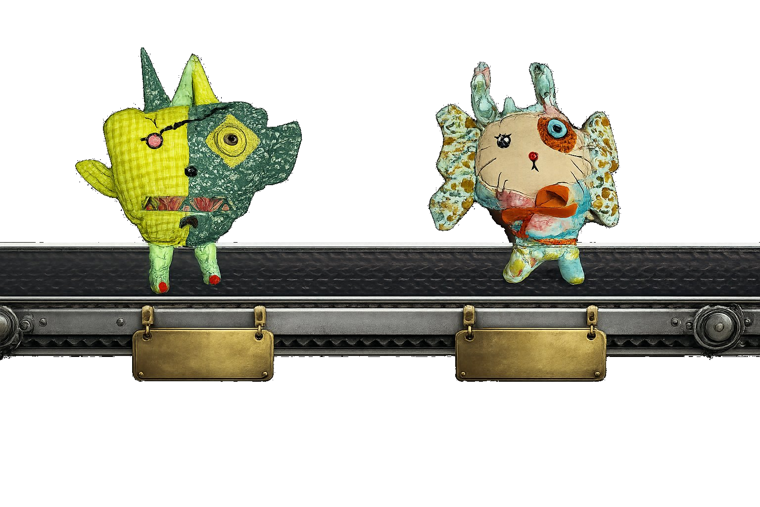 Conveyor belt with dolls
